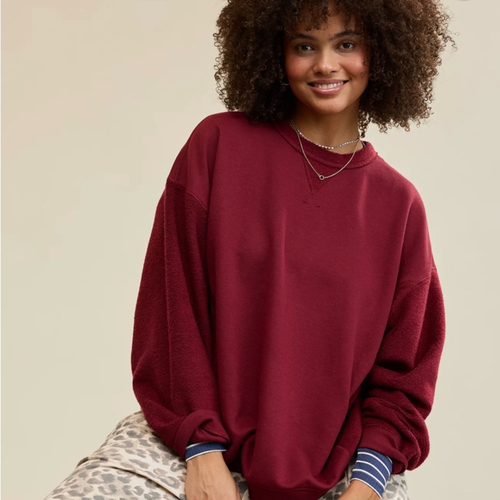 Aerie Burgundy Sweatshirt  NWT S